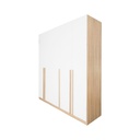 Remus - F Wardrobe WO200 - Solid Oak/White