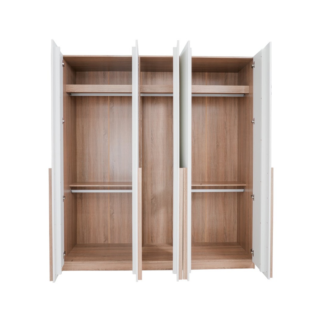 Remus - F Wardrobe WO200 - Solid Oak/White