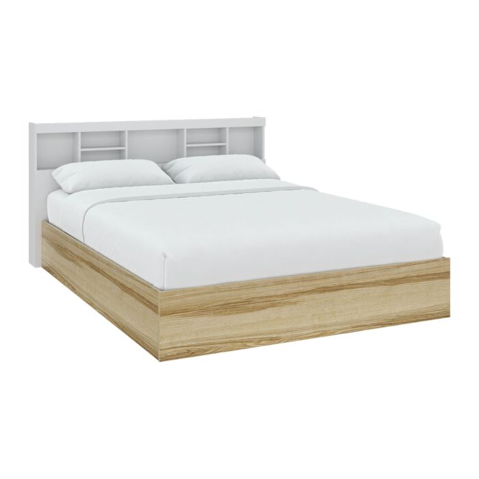 Molly King Bed - BW6/H - Lindberg Oak/White