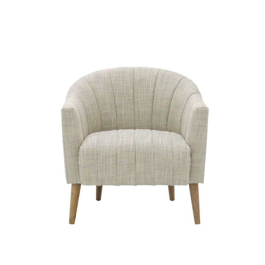 Gornlee Arm Chair - Birch Wood - Cream Fabric