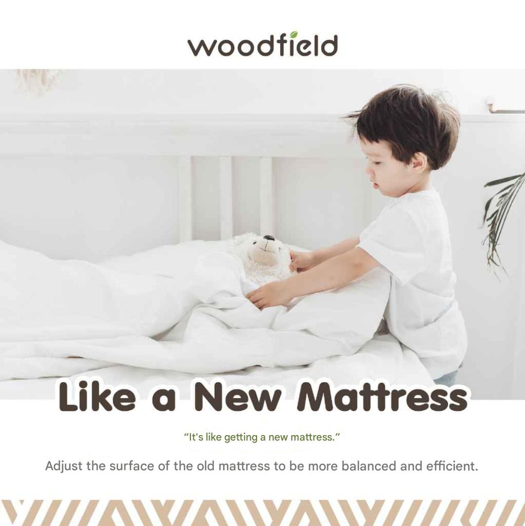 Woodfield - Warrant Topper 5ft x 6.5ft - Dark Brown - Thickness 3"