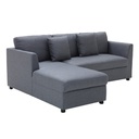 Riki Sofa-Left Corner-Grey Fabric