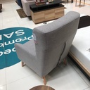 Allida Arm Chair - Natural Wood Legs - Grey