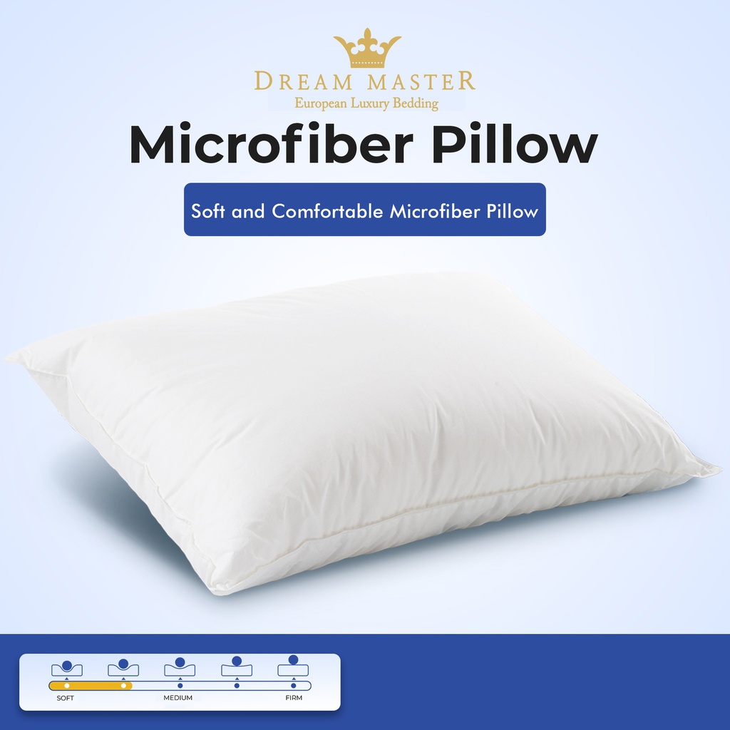 Dream Microfiber Pillow - Medium (1200g)-19"x29"