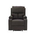 Darleen Sofa Recliner - Brown Fabric/1RE