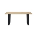 Makari Dining Table 160cm-Black/Natural Wood