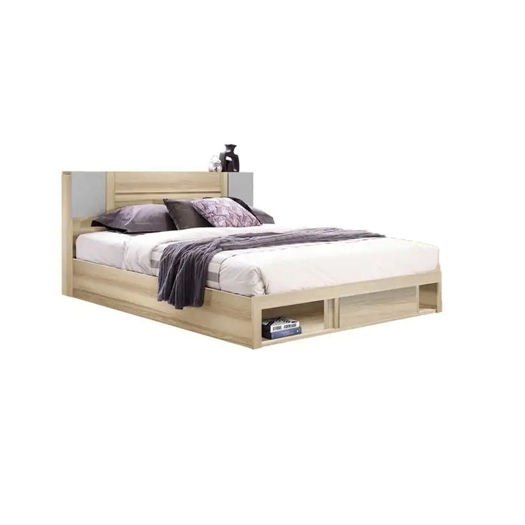 Monteo Bed 5ft - Lindberg Oak Denim