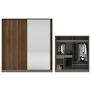 Blox Wardrobe - WSE200-60-210 - OP-AM - CL - DE04 - LGT - Mirror