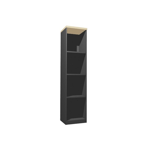 [19041373] Able Tall Cabinet/HC040-Dark Grey/Maple